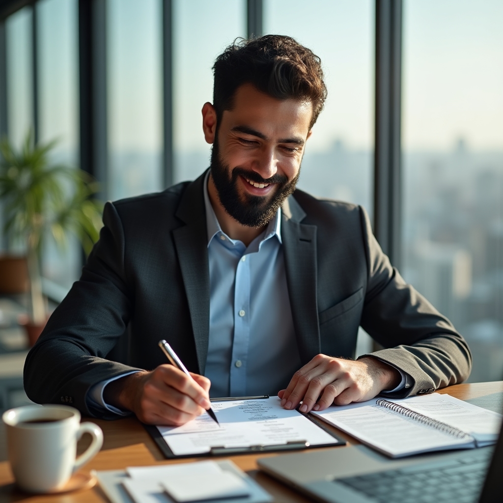 Modulo di valutazione pre-acquisto con checklist compilata su scrivania